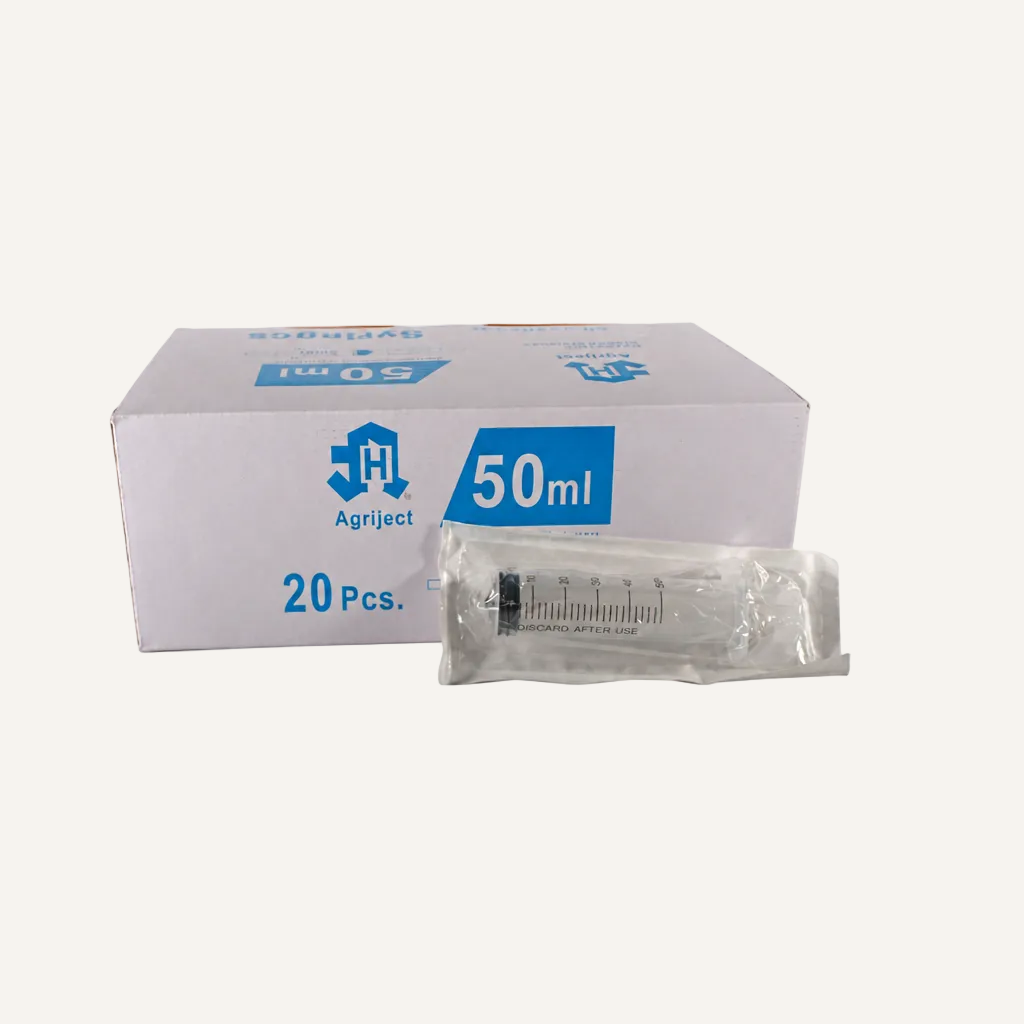 Agriject Disposable Syringes Box | 2ml, 5ml, 10ml, 20ml, 30ml & 50ml